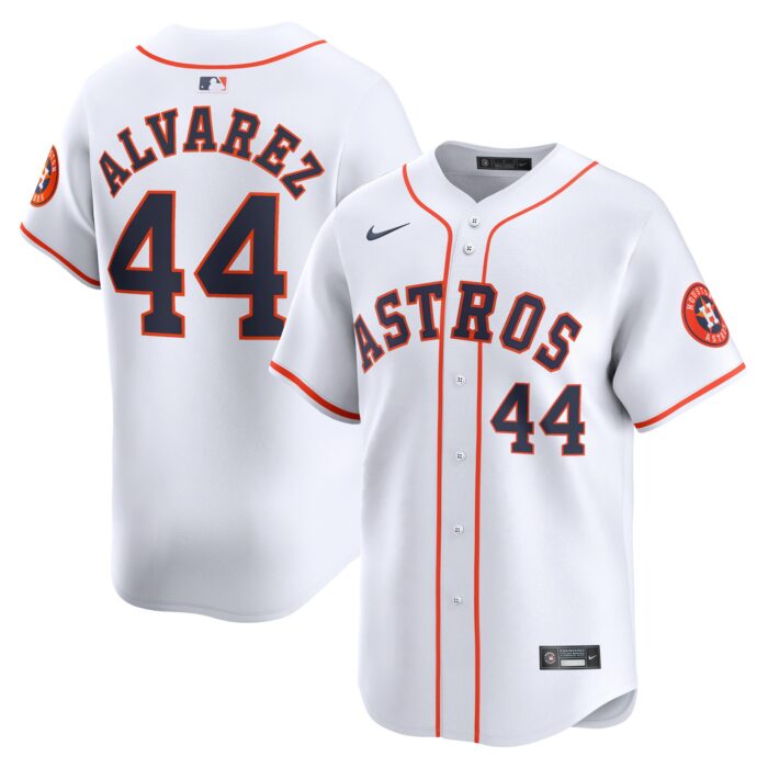 Men’s Houston Astros Yordan Alvarez Nike White Home Limited Player Jersey