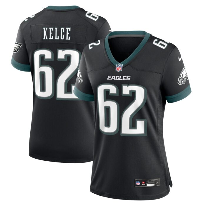 Men’s Philadelphia Eagles Jason Kelce Nike Black Alternate Game Jersey