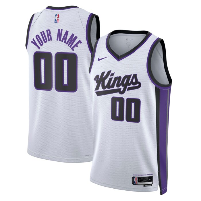 Unisex Sacramento Kings Nike White Swingman Custom Jersey – Association Edition