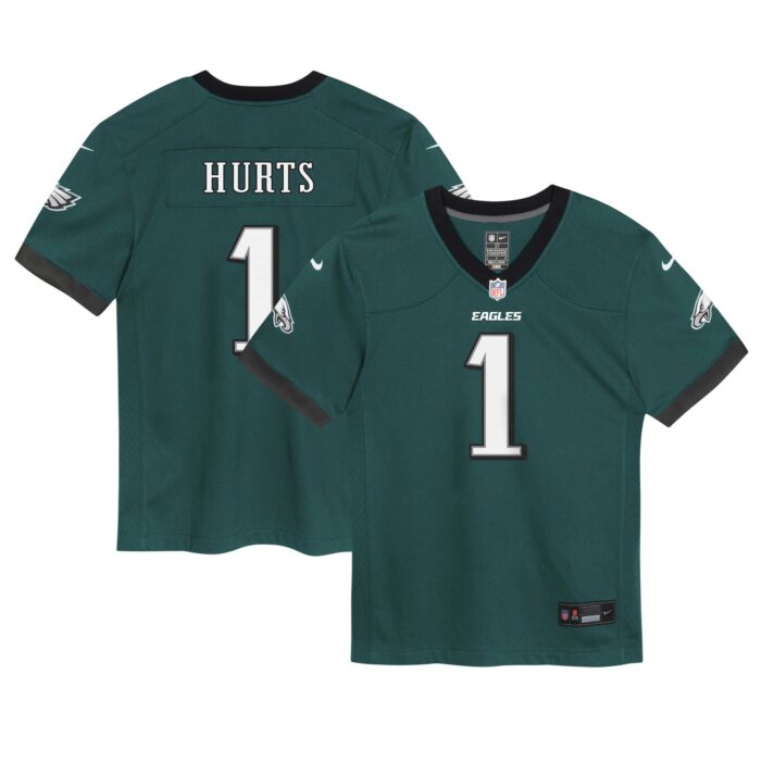 Infant Philadelphia Eagles Jalen Hurts Nike Midnight Green Game Jersey
