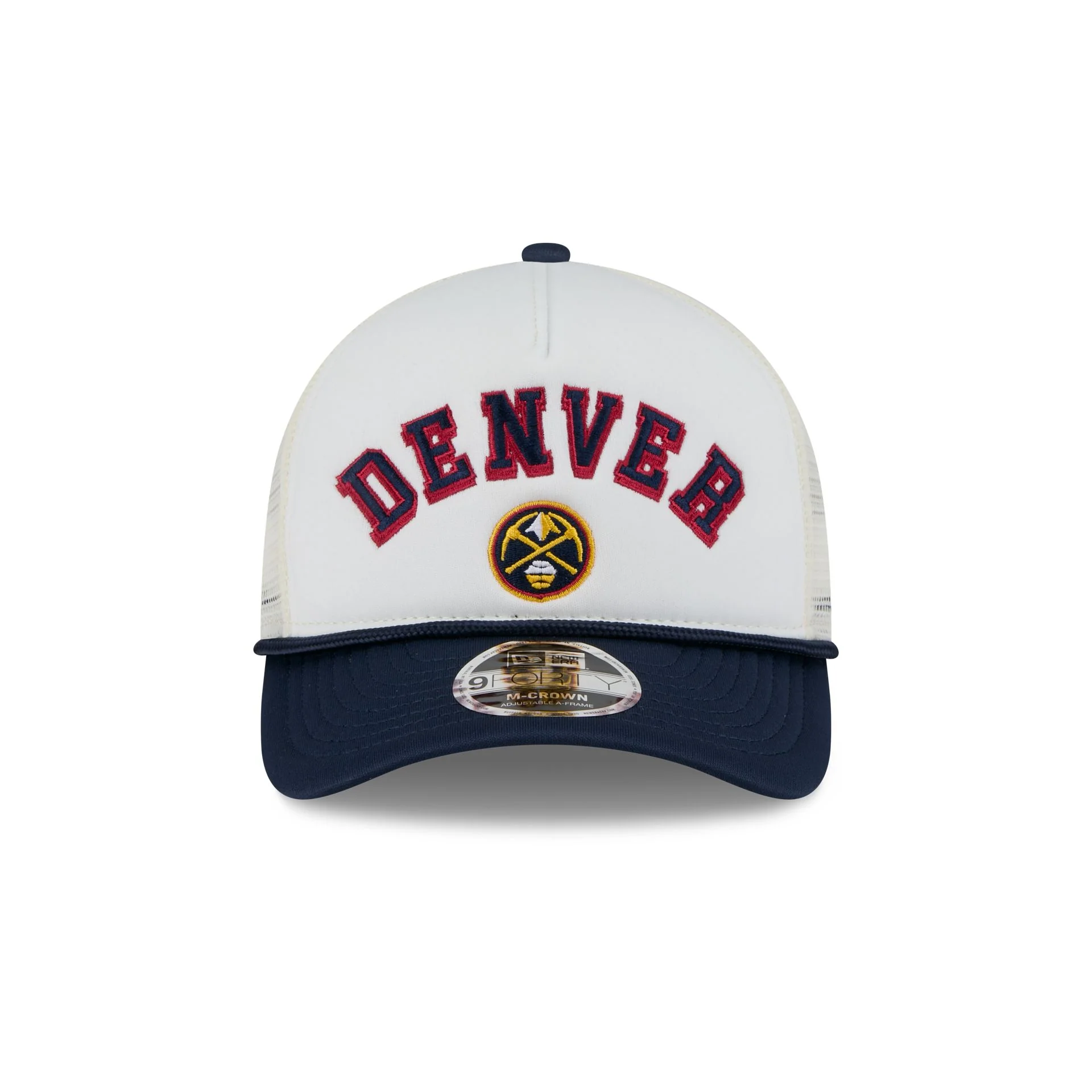 Denver Nuggets Chrome Arch 9FORTY M-Crown A-Frame Trucker Hat