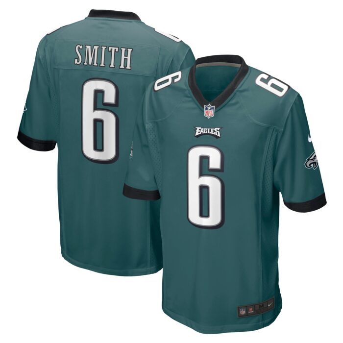 Men’s Philadelphia Eagles DeVonta Smith Nike Midnight Green Game Jersey
