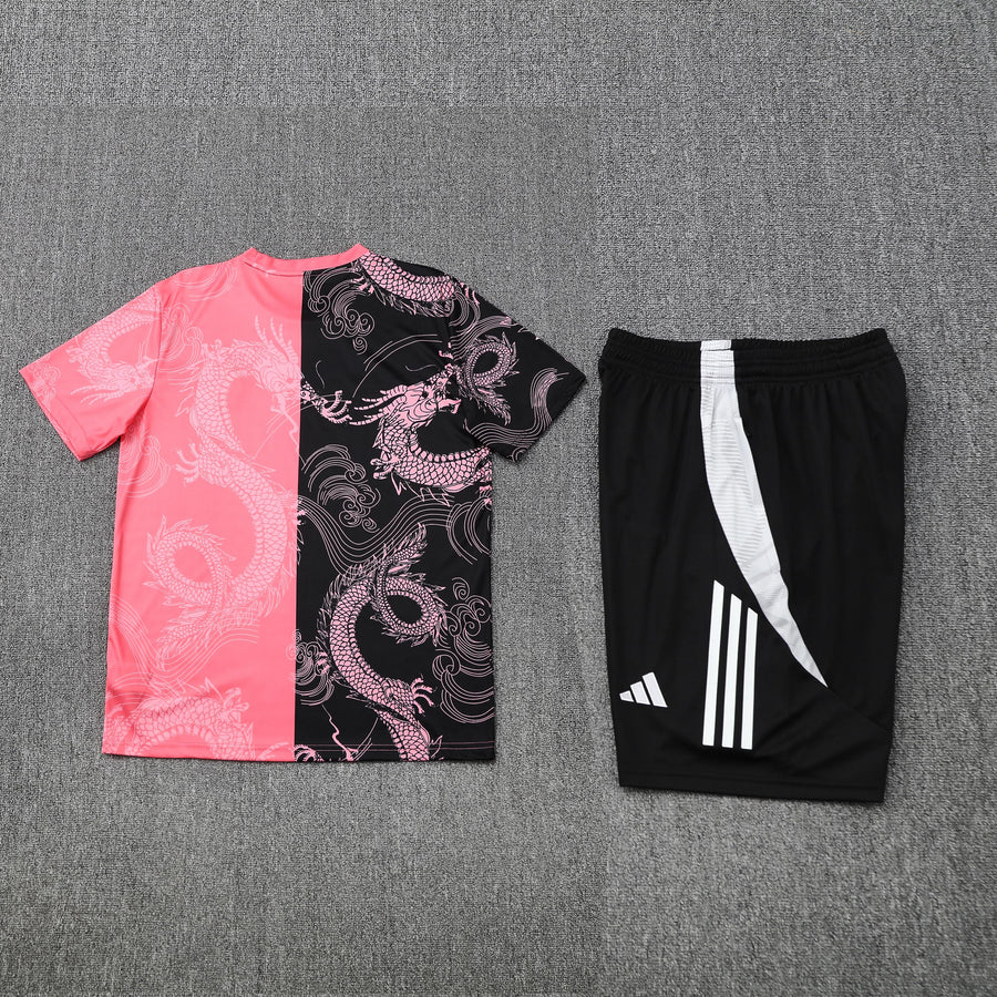 Kit Shirt + Shorts Real Madrid Black/Pink Training 25/26
