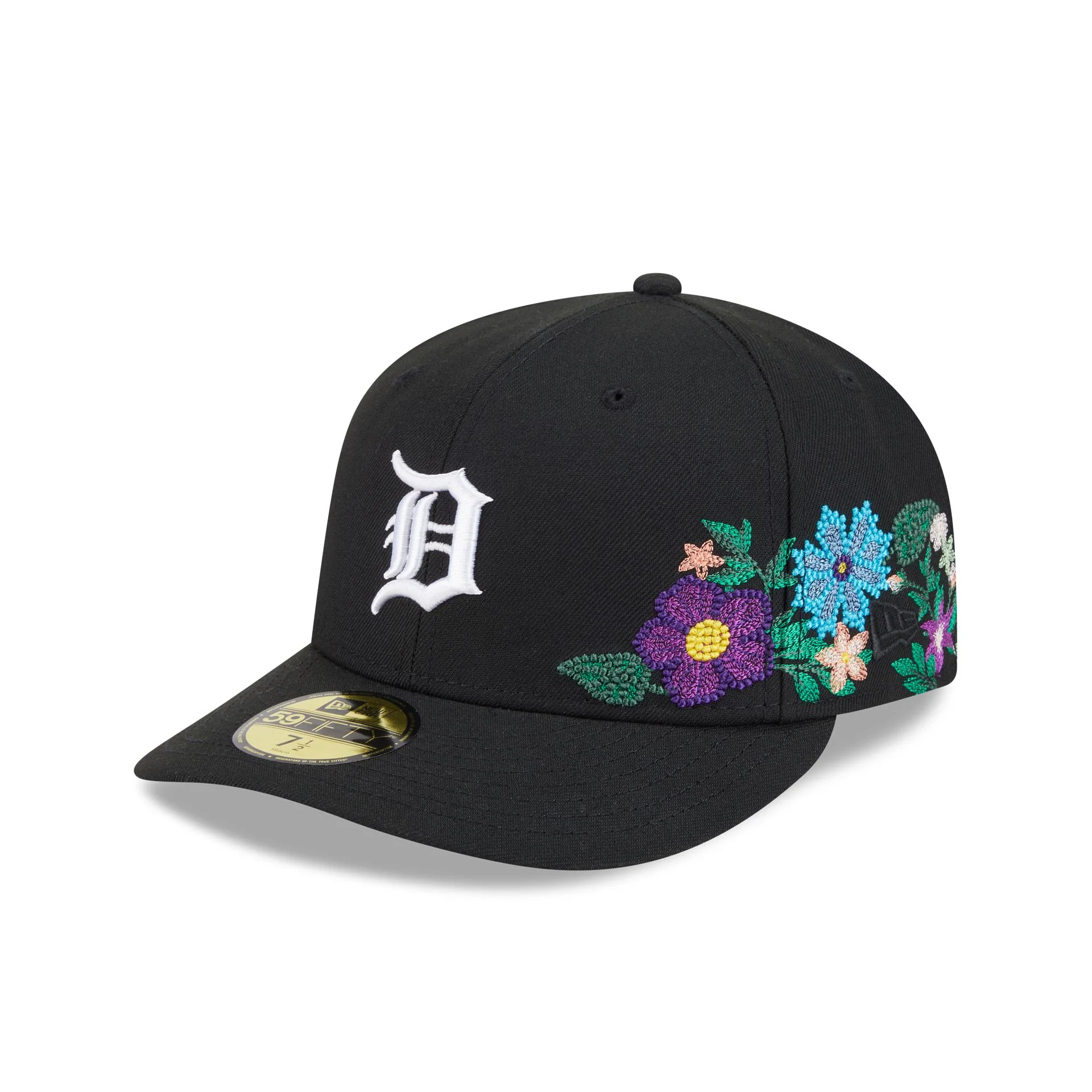 Detroit Tigers Tonal Florals Black 59FIFTY Fitted Hat