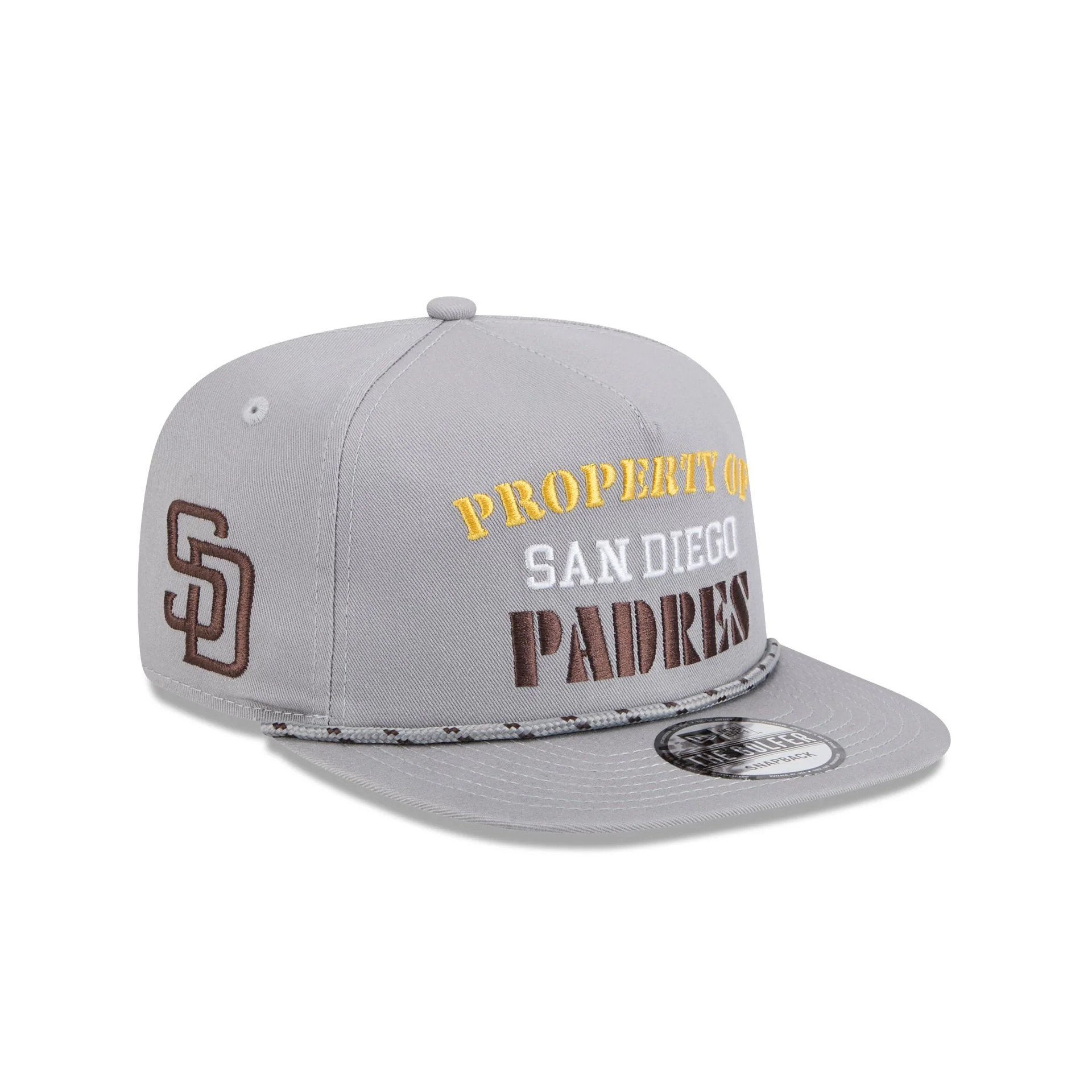San Diego Padres Vintage Gray Rope Golfer Hat