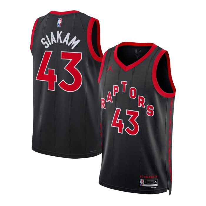 Unisex Toronto Raptors Pascal Siakam Jordan Brand Black Swingman Jersey – Statement Edition