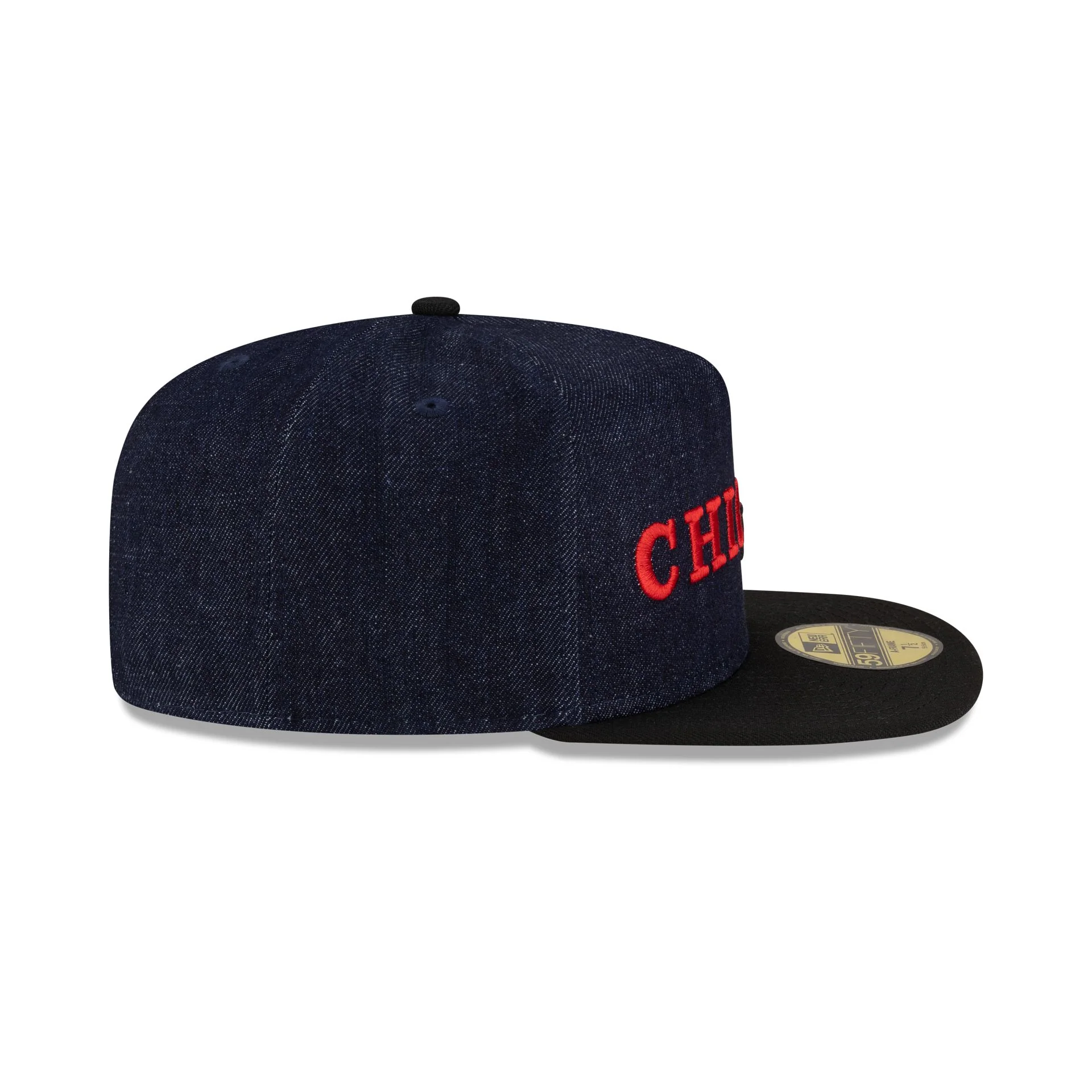 Chicago Bulls Navy Denim 59FIFTY A-Frame Fitted Hat