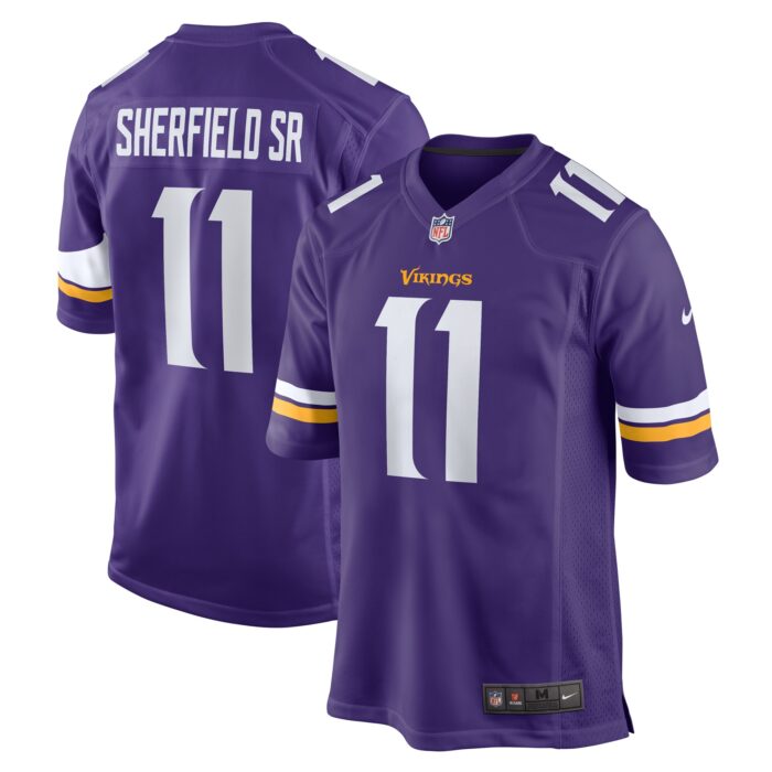 Men’s Minnesota Vikings Trent Sherfield Sr. Nike Purple Game Jersey
