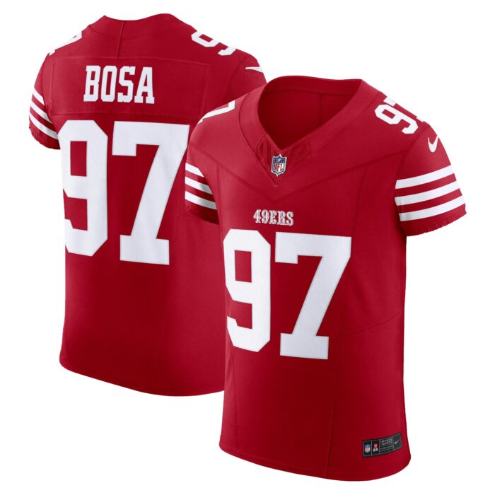 Men’s San Francisco 49ers Nick Bosa Nike Scarlet Vapor F.U.S.E. Elite Jersey