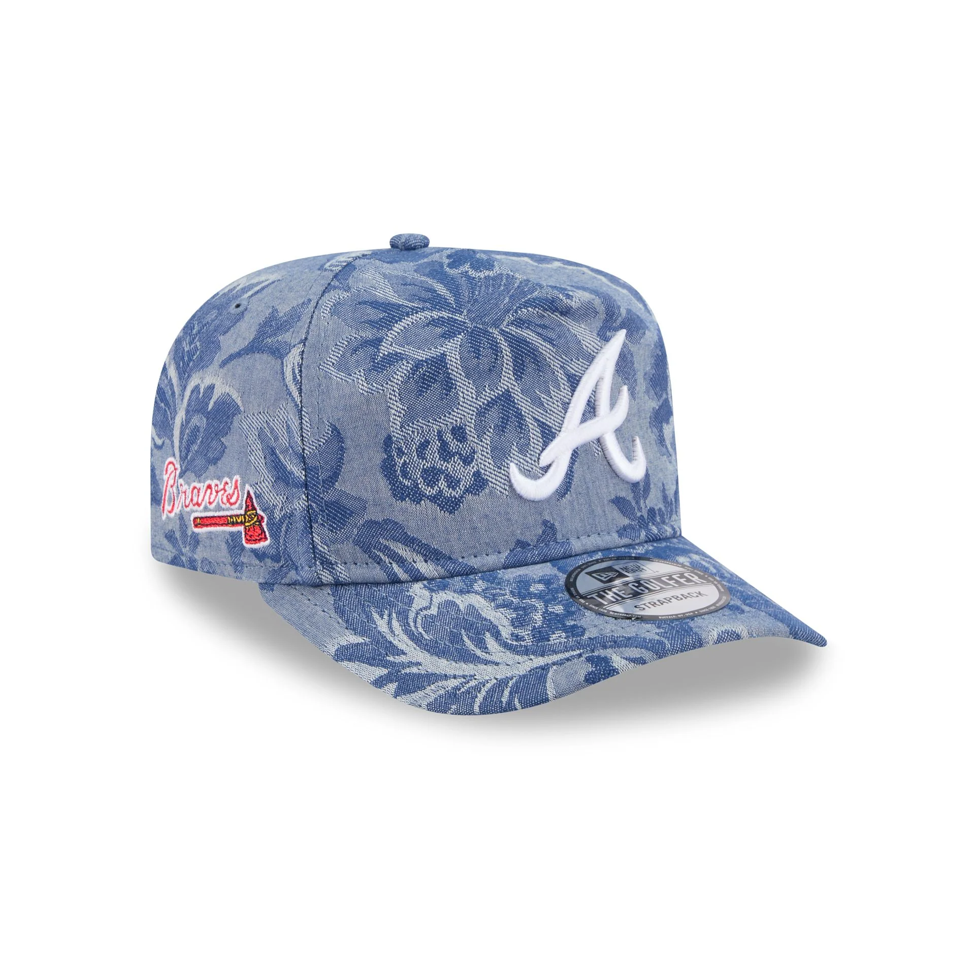 Atlanta Braves Denim Jacquard Golfer Hat