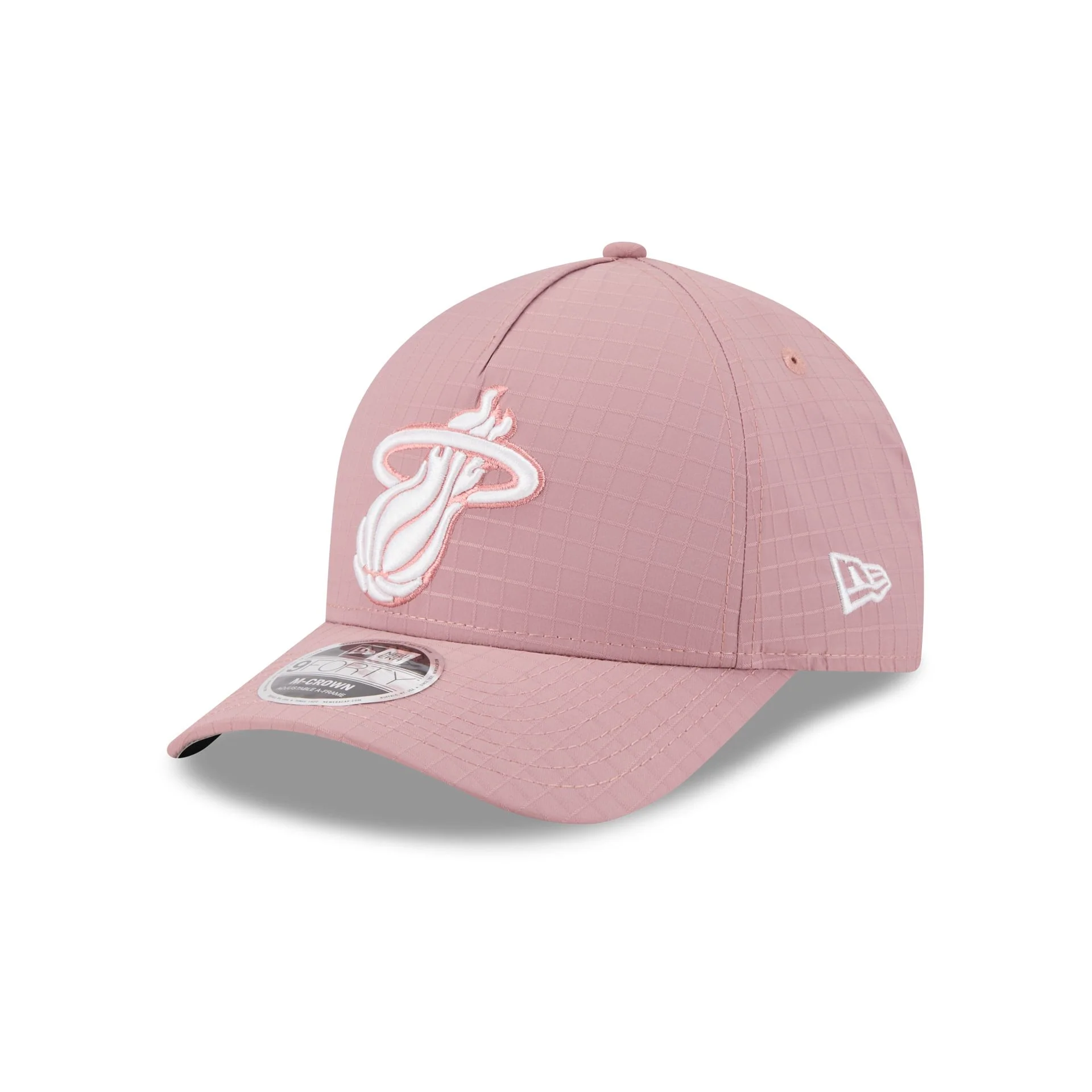 Miami Heat Pink Ripstop 9FORTY M-Crown A-Frame Snapback Hat