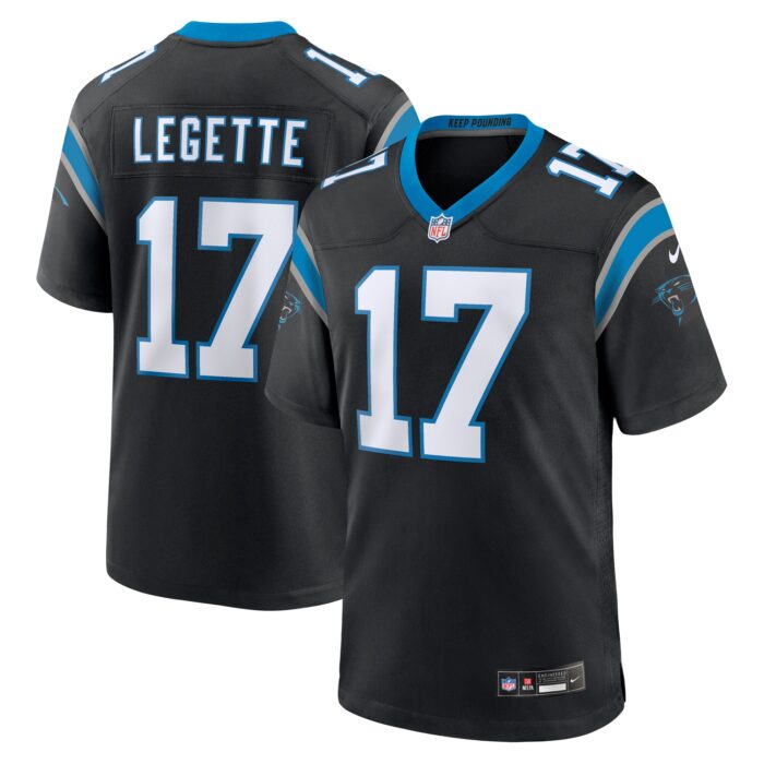Men’s Carolina Panthers Xavier Legette Nike Black 2024 NFL First Round Pick Game Player Jersey