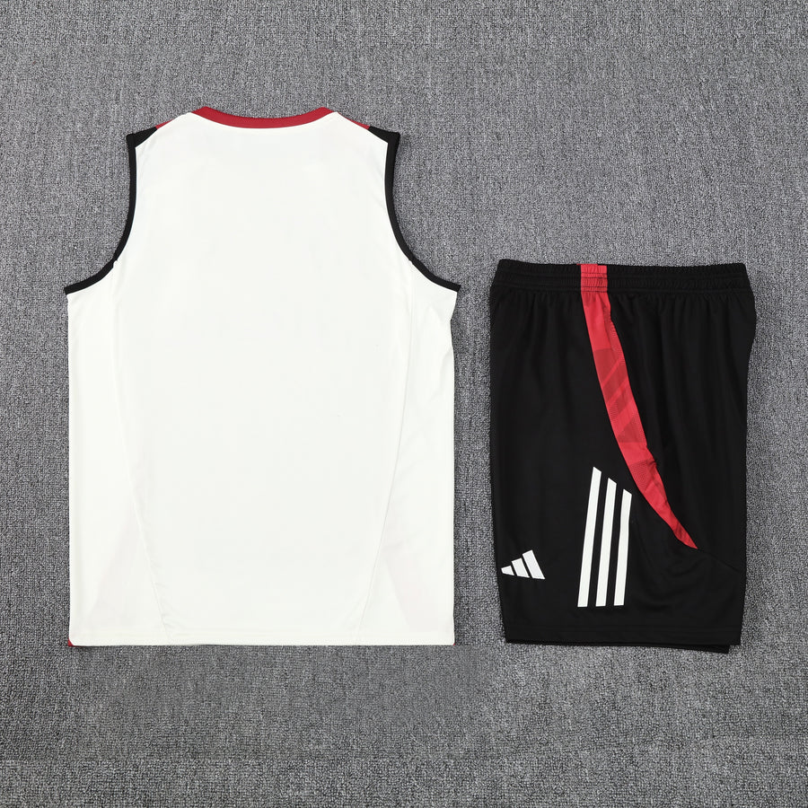 Kit Tank Top + Shorts Manchester United White/Black Training 25/26