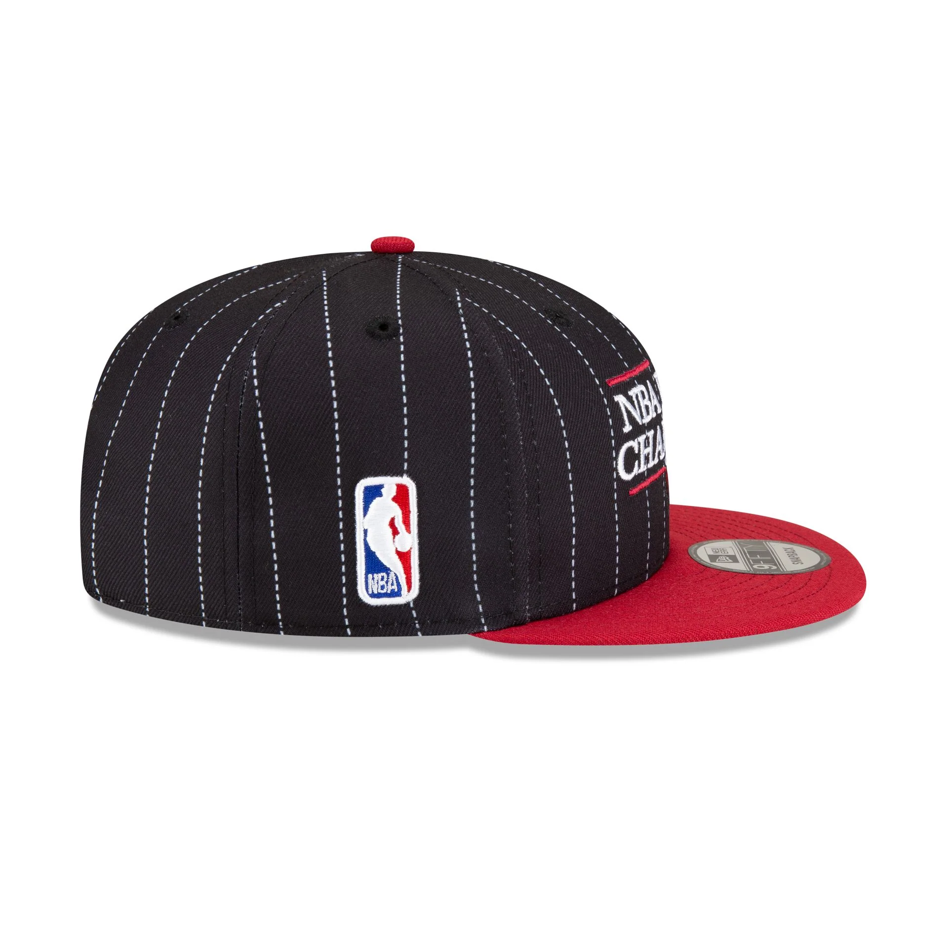 Just Caps NBA Champion Pinstripe Miami Heat 9FIFTY Snapback Hat