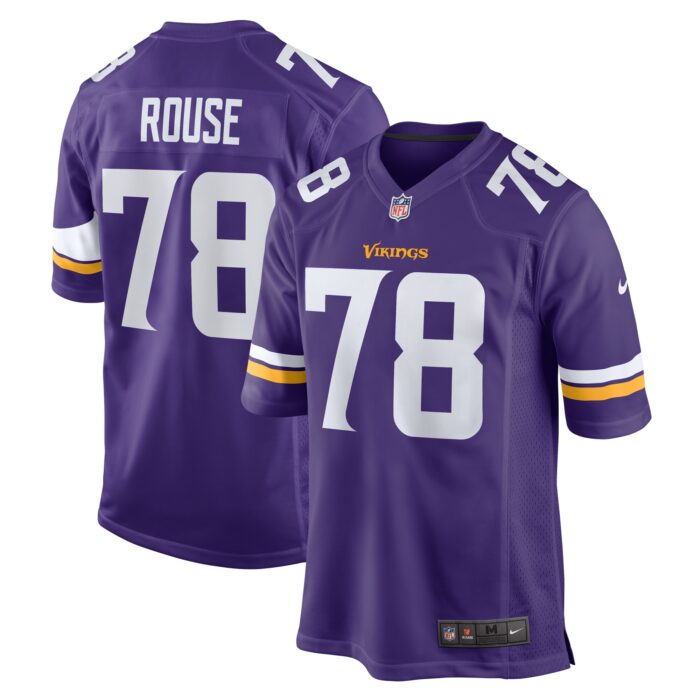 Men’s Minnesota Vikings Walter Rouse Nike Purple Game Jersey