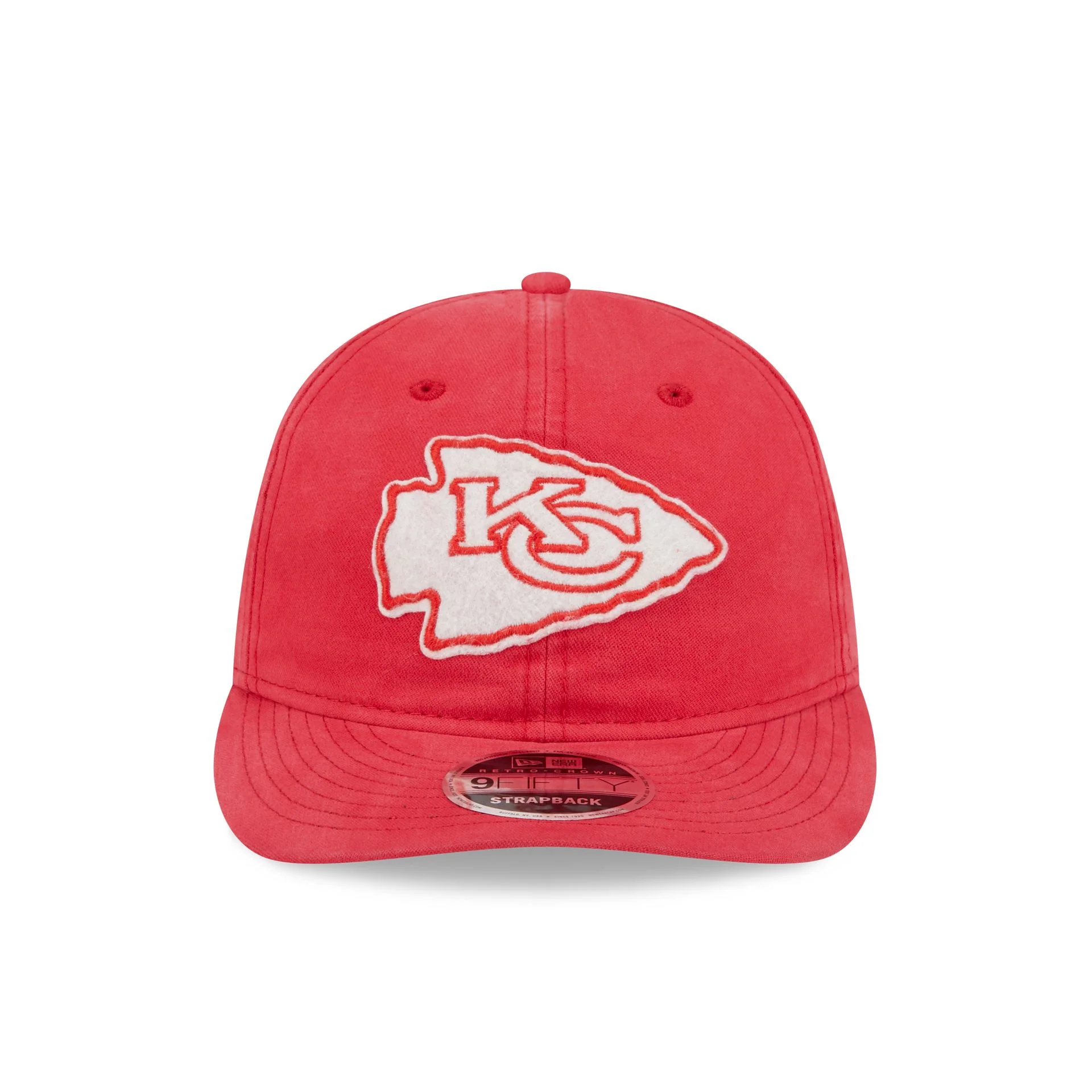 Kansas City Chiefs Canvas Felt Retro Crown 9FIFTY Adjustable Hat