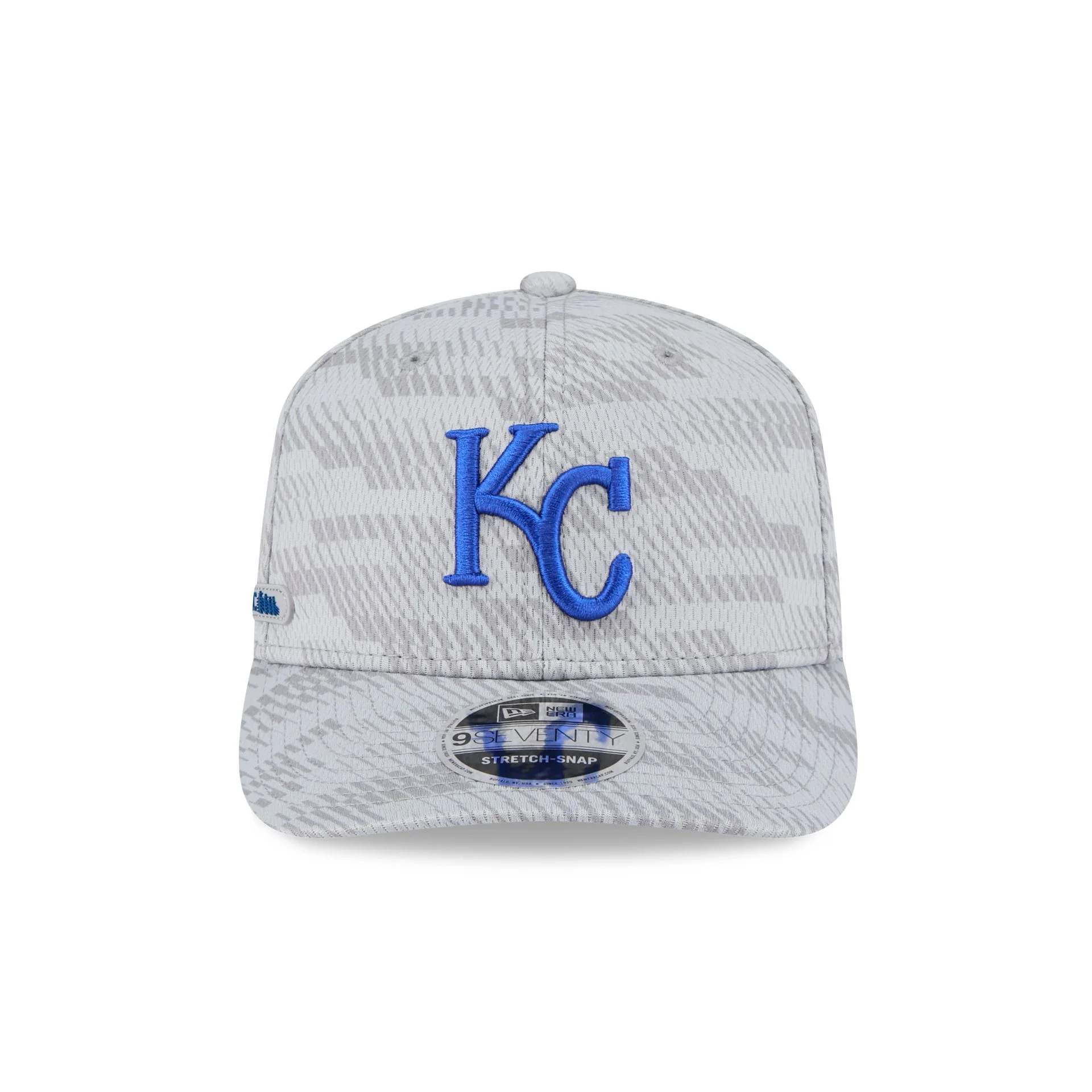 Kansas City Royals 2025 Clubhouse Gray 9SEVENTY Stretch-Snap Hat