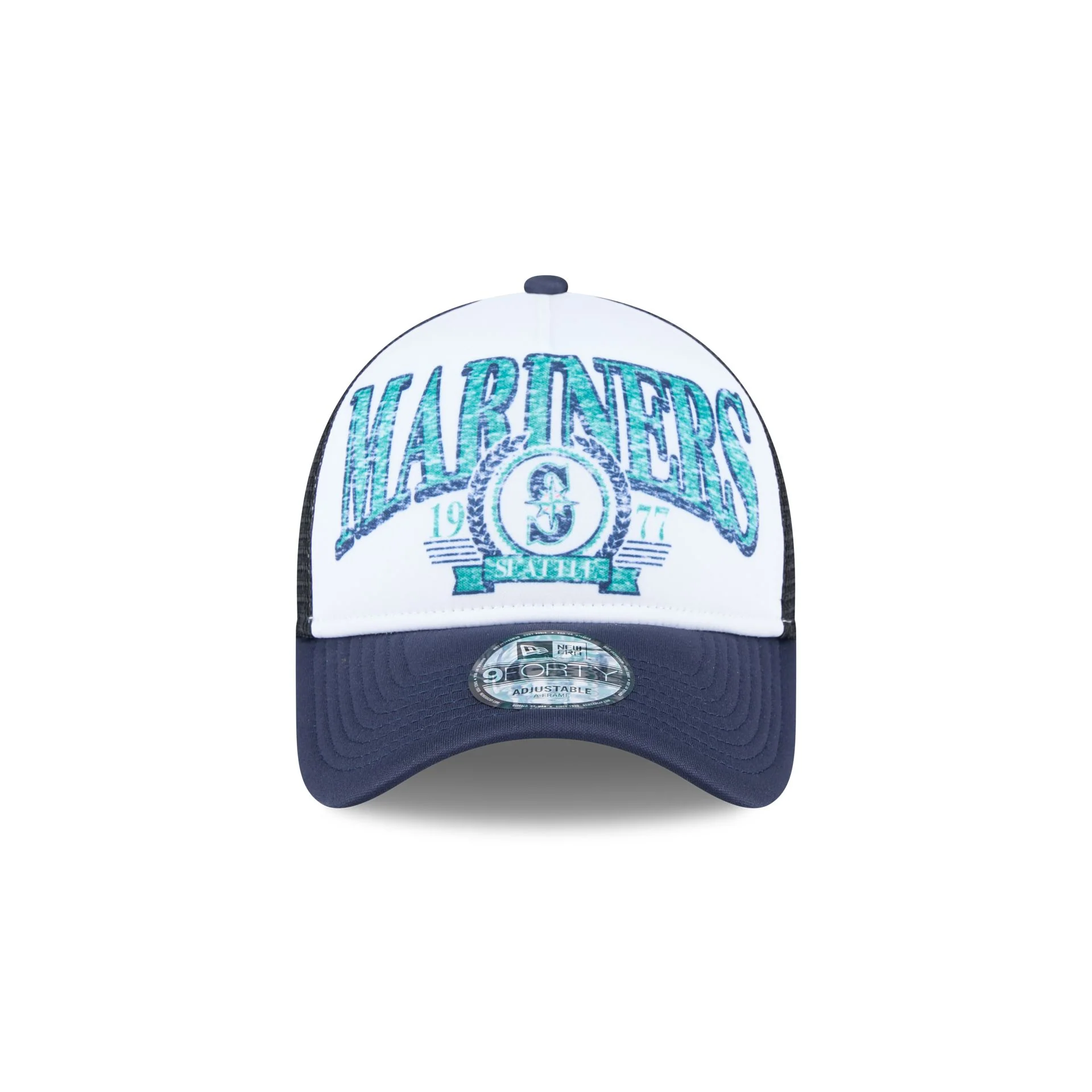 Seattle Mariners Distressed 9FORTY A-Frame Trucker Hat