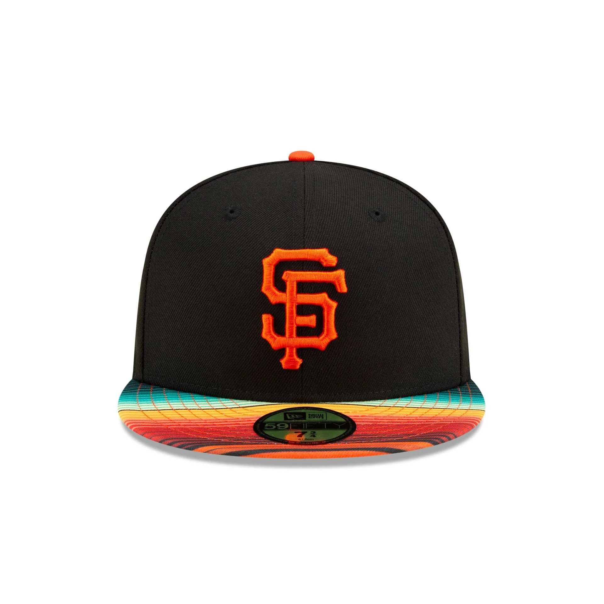 San Francisco Giants Turn Back the Clock Pattern Visor 59FIFTY Fitted Hat