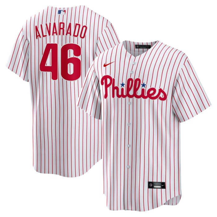 Men’s Philadelphia Phillies José Alvarado Nike White Home Replica Player Jersey