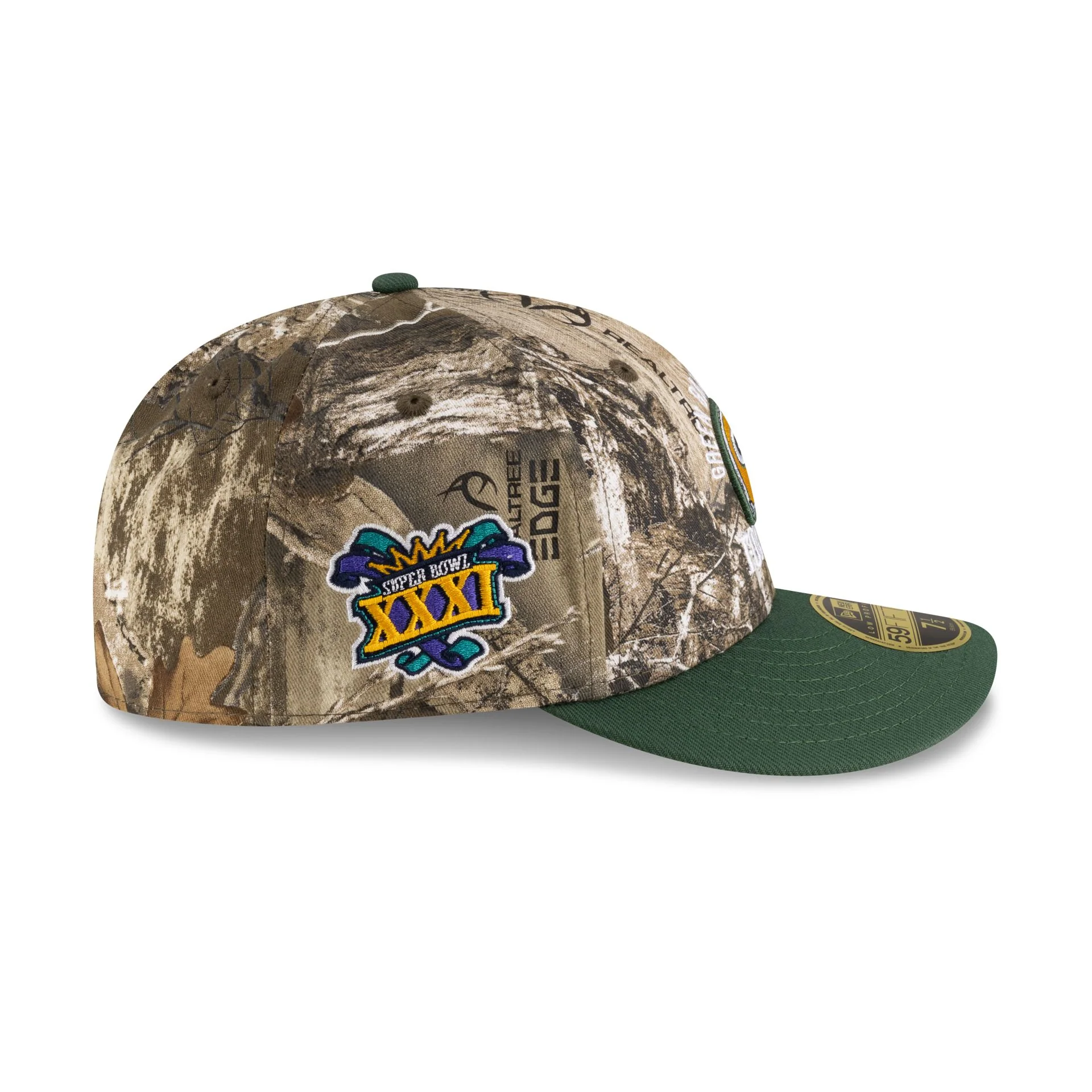 Just Caps Realtree Green Bay Packers Low Profile 59FIFTY Fitted Hat