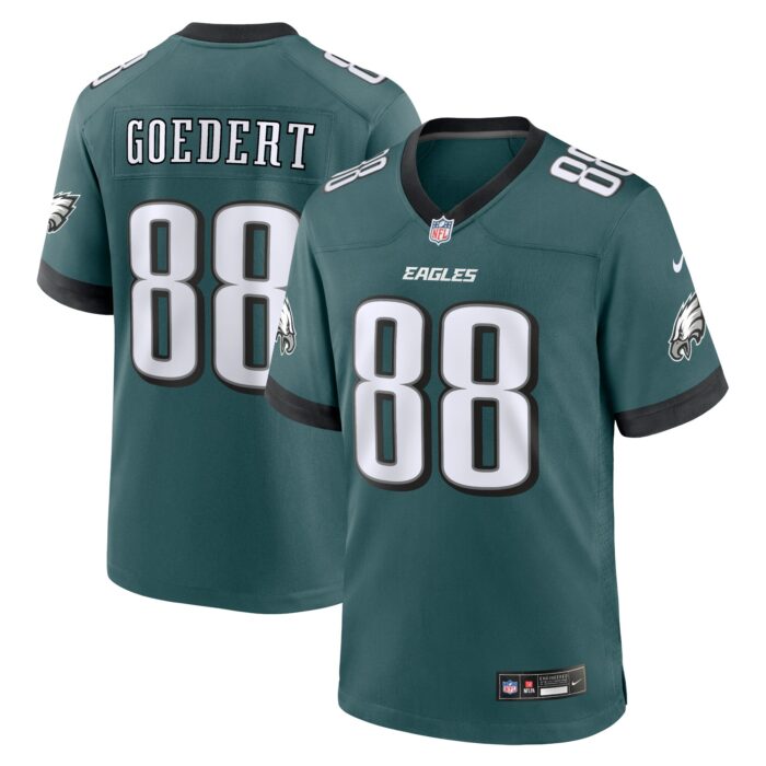 Men’s Philadelphia Eagles Dallas Goedert Nike Midnight Green Team Game Jersey