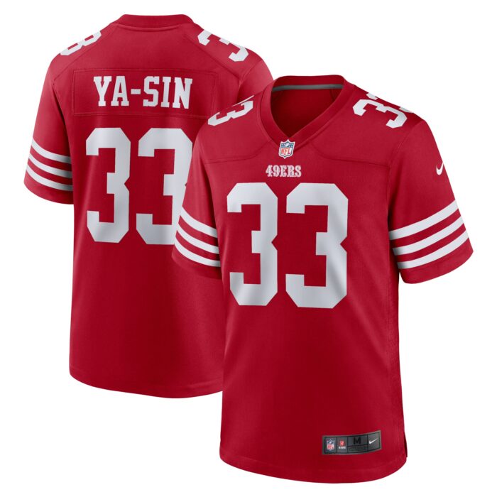 Men’s San Francisco 49ers Rock Ya-Sin Nike Scarlet Team Game Jersey