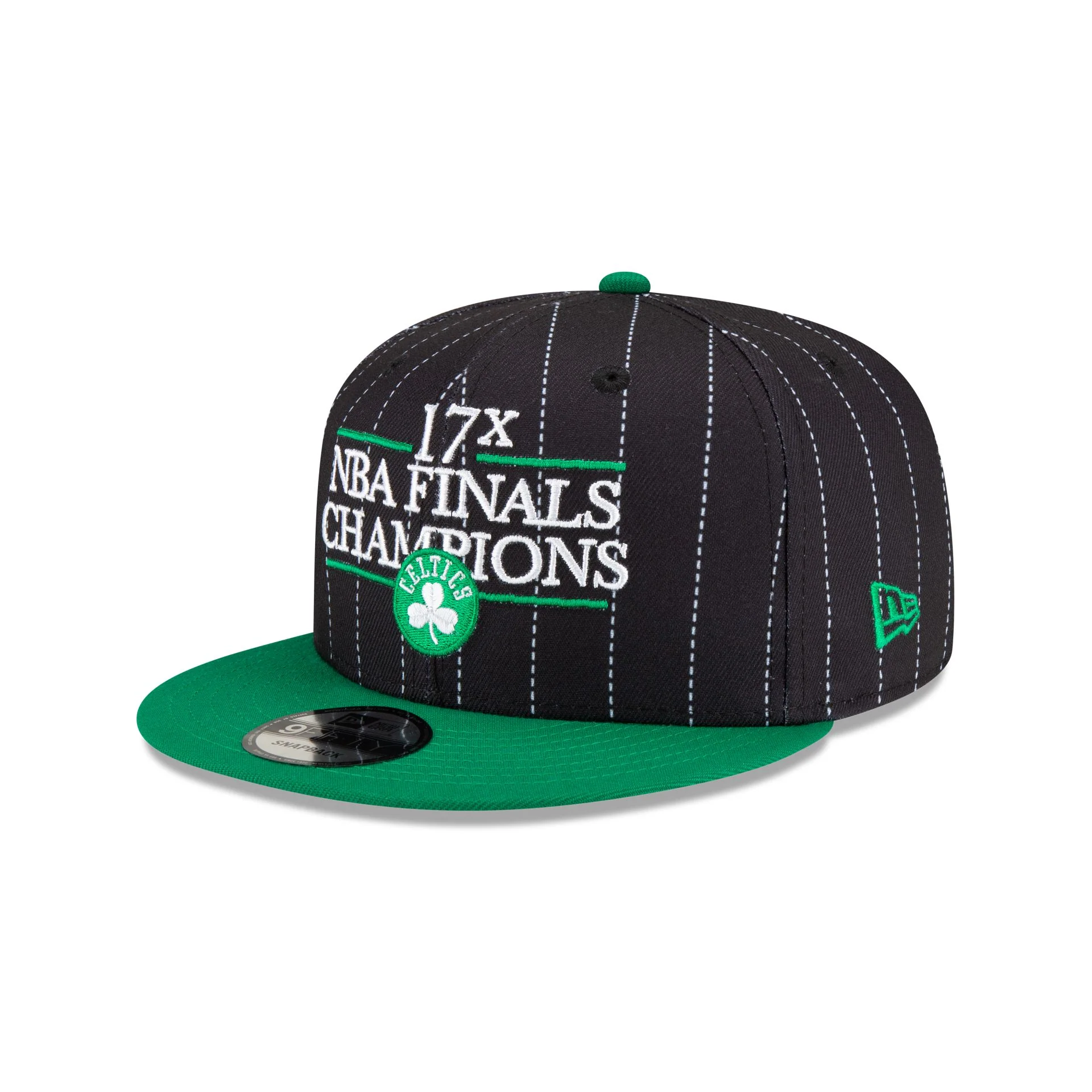 Just Caps NBA Champion Pinstripe Boston Celtics 9FIFTY Snapback Hat