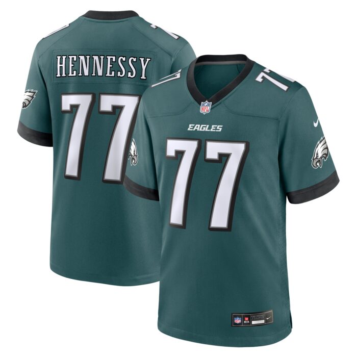 Men’s Philadelphia Eagles Matt Hennessy Nike Midnight Green Game Jersey