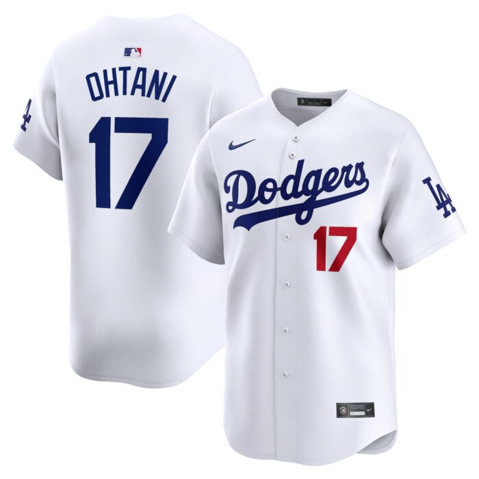 Men’s Los Angeles Dodgers Shohei Ohtani Nike White Home Limited Player Jersey