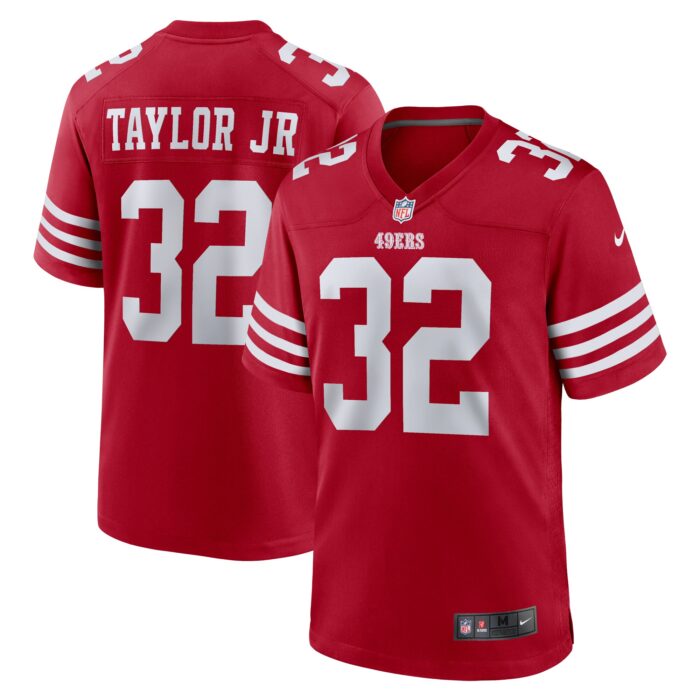 Men’s San Francisco 49ers Patrick Taylor Jr. Nike Scarlet Team Game Jersey