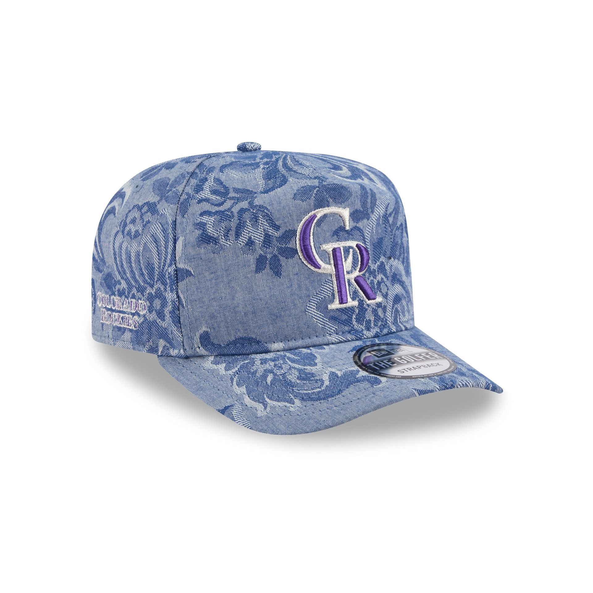 Colorado Rockies Denim Jacquard Golfer Hat