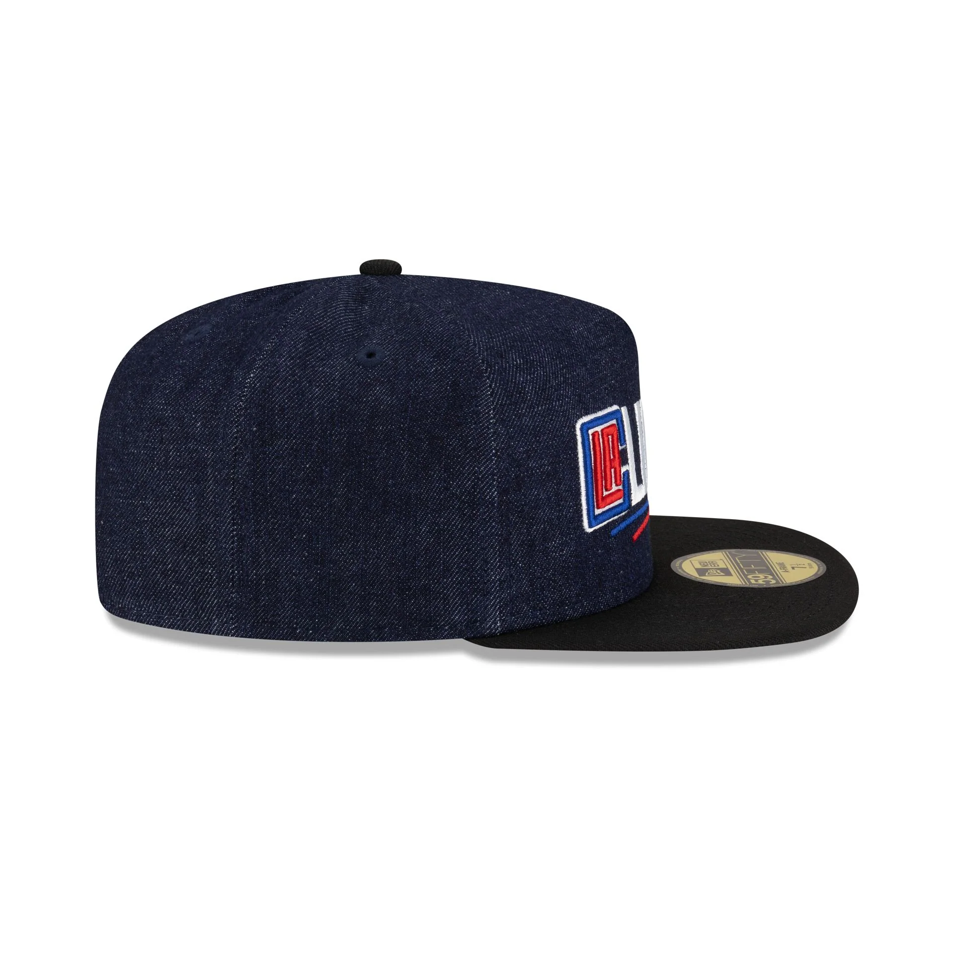 Los Angeles Clippers Navy Denim 59FIFTY A-Frame Fitted Hat