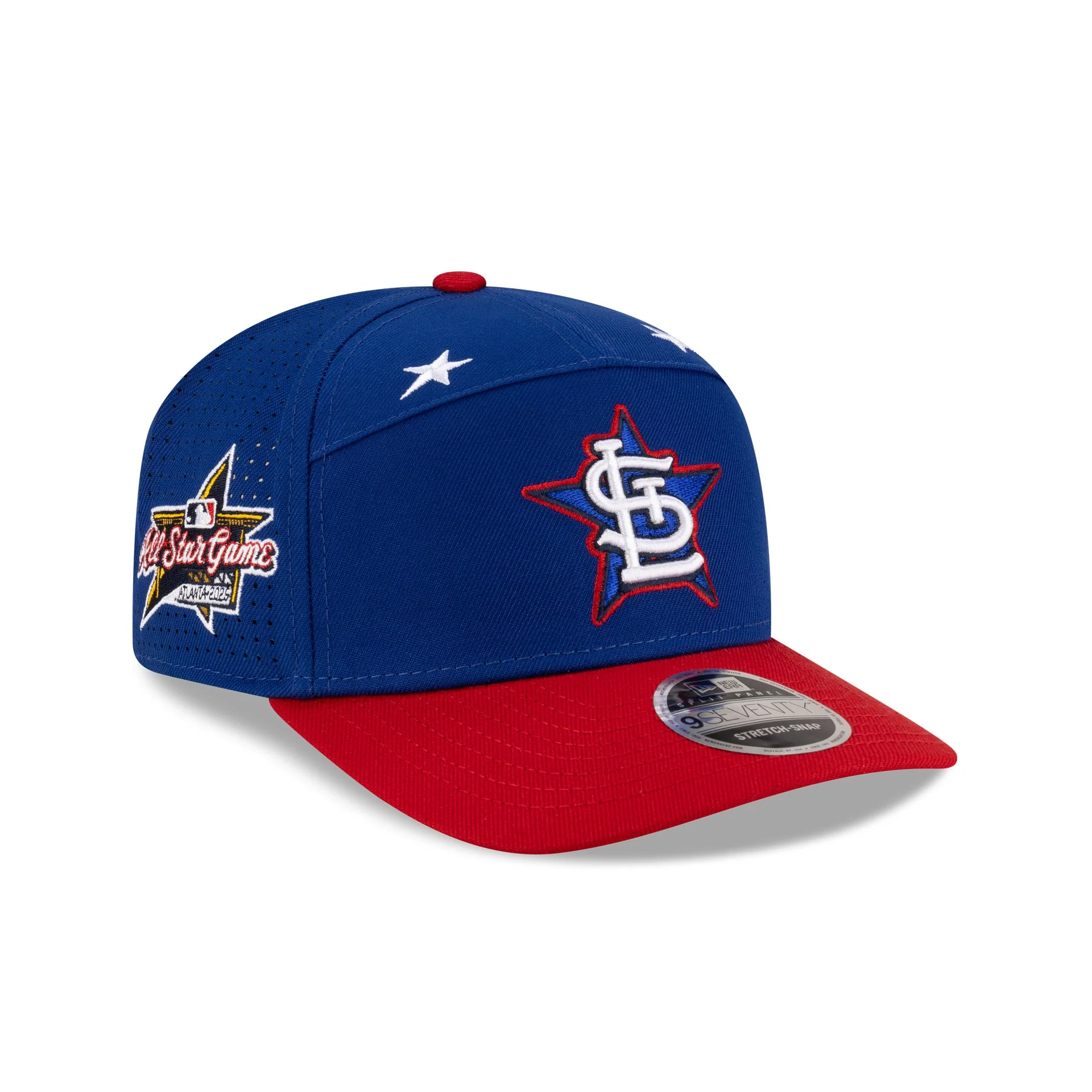 St. Louis Cardinals 2025 All-Star Game Workout Split Panel 9SEVENTY Stretch-Snap Hat