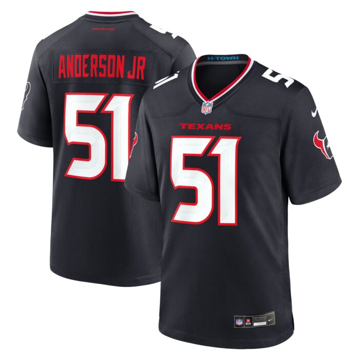 Men’s Houston Texans Will Anderson Jr. Nike Navy Game Jersey