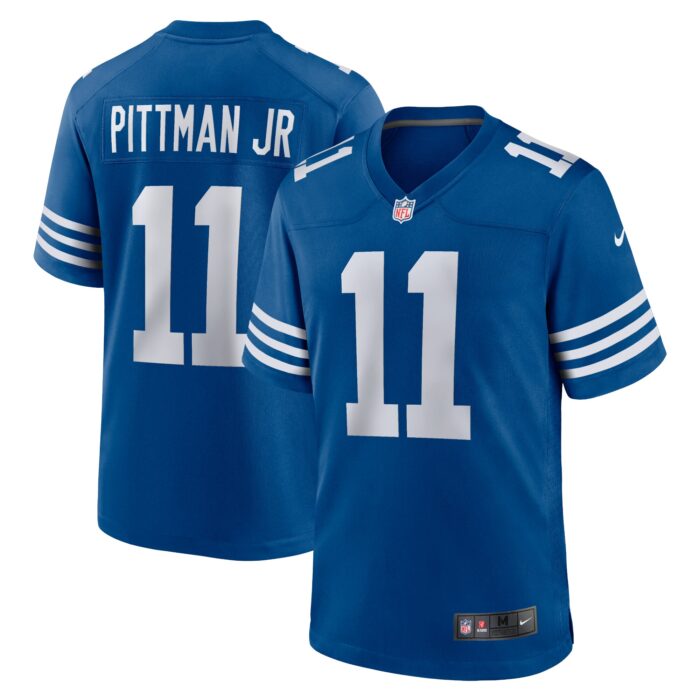 Men’s Indianapolis Colts Michael Pittman Jr. Nike Royal Alternate Game Jersey