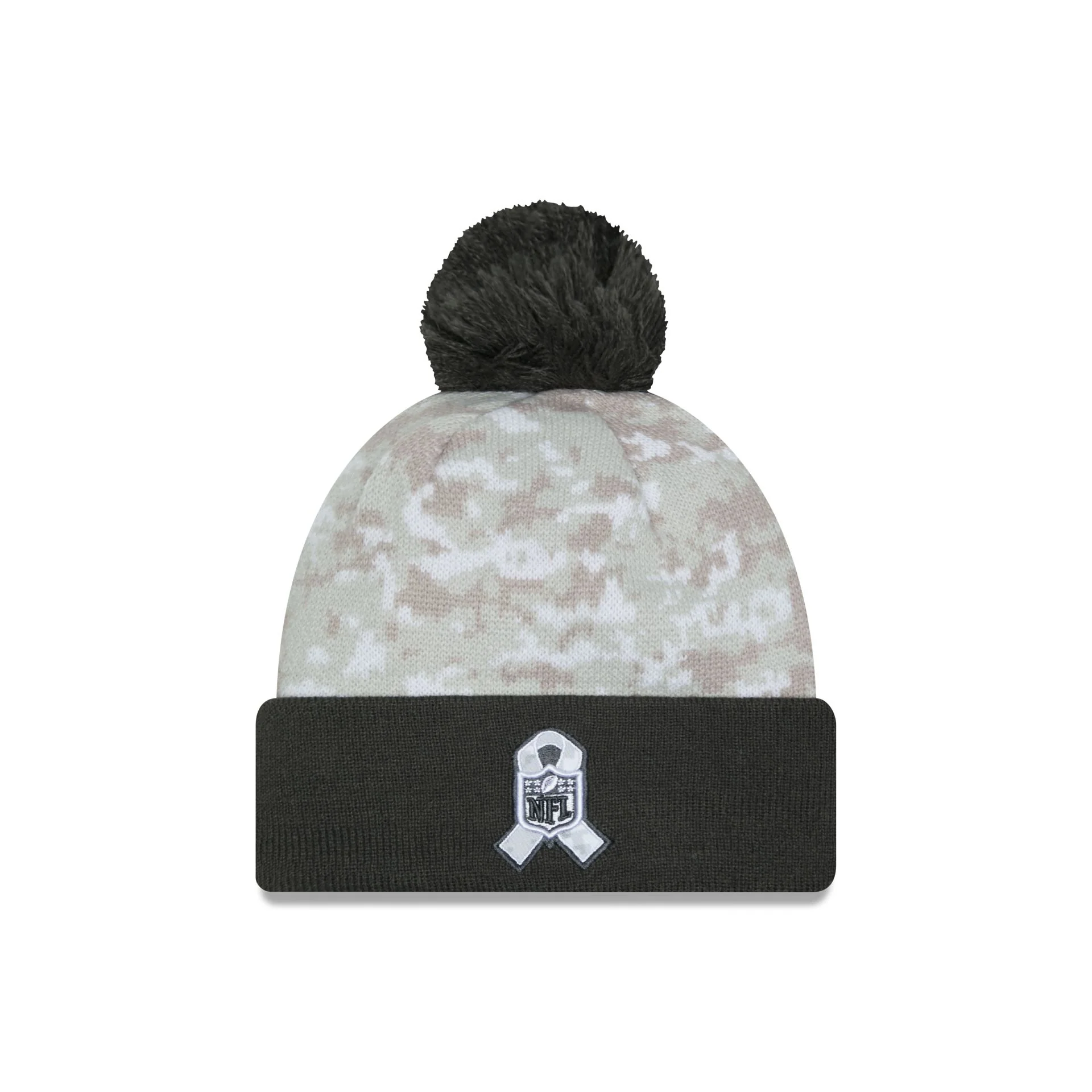 Minnesota Vikings 2024 Salute to Service Pom Knit Hat