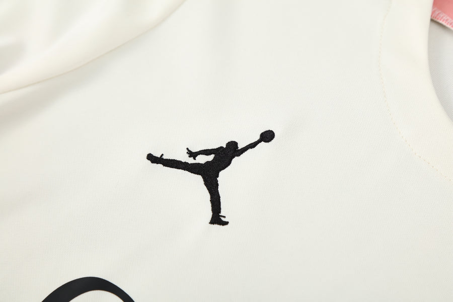 Kit Shirt + Shorts PSG White/Black/Pink Training 25/26