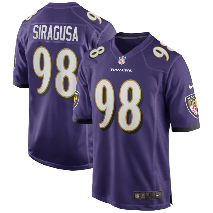 Men’s Baltimore Ravens Tony Siragusa Nike Purple Game Retired Player Jersey