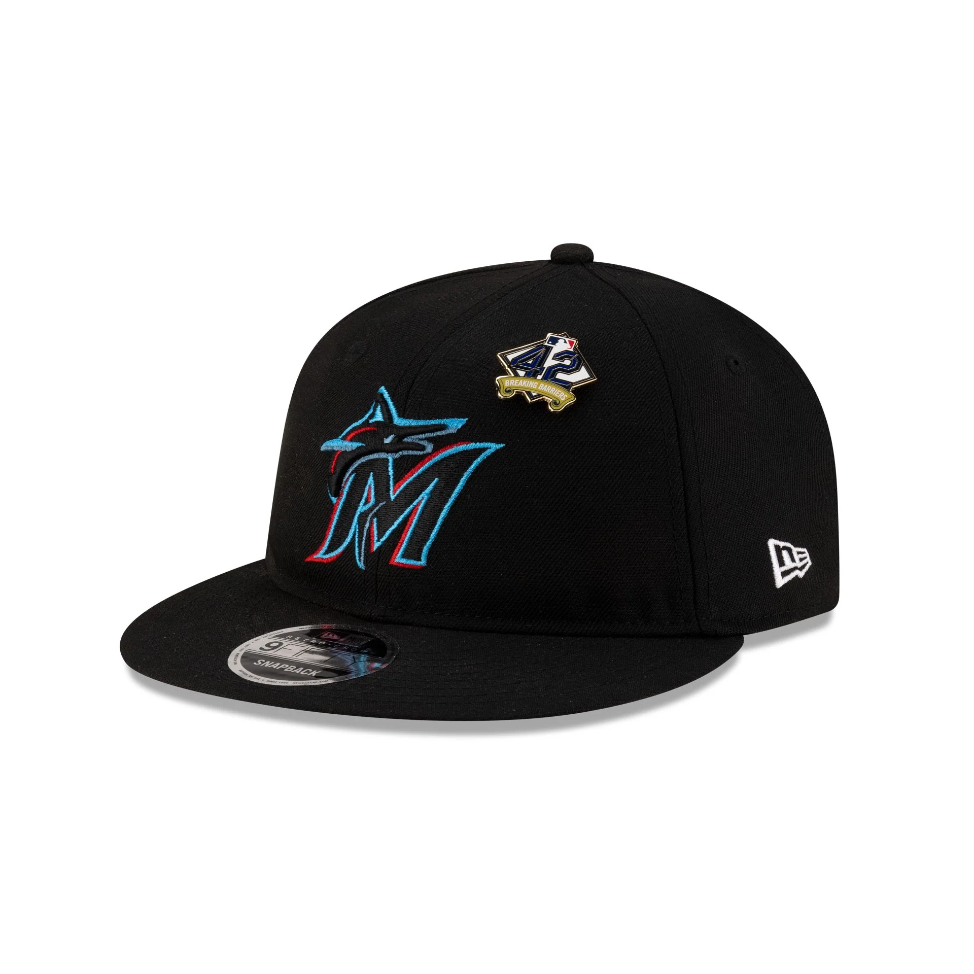 Miami Marlins Jackie Robinson Day 2025 Retro Crown 9FIFTY Snapback Hat
