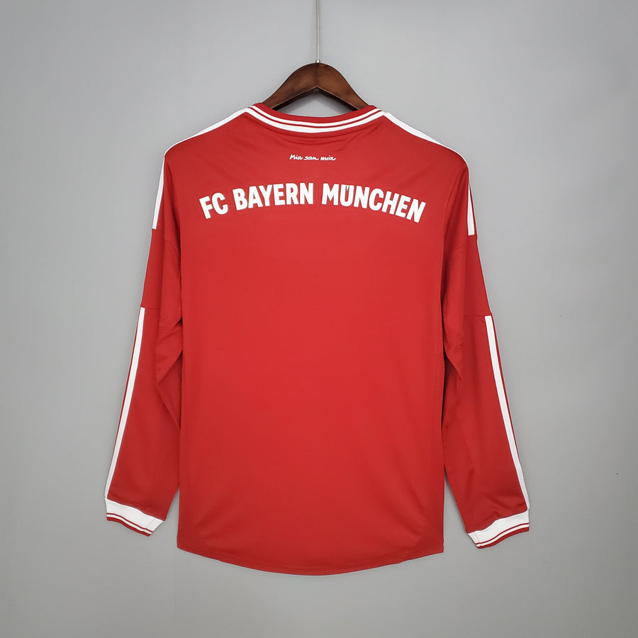 Bayern M??nchen Home Jersey 13-14 Retro Long Sleeve