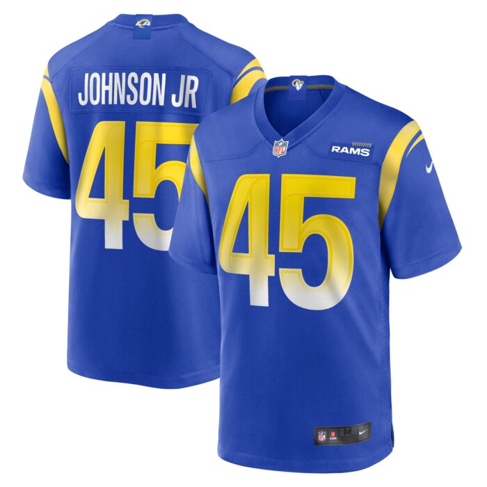 Men’s Los Angeles Rams Neal Johnson Jr Nike Royal Game Jersey
