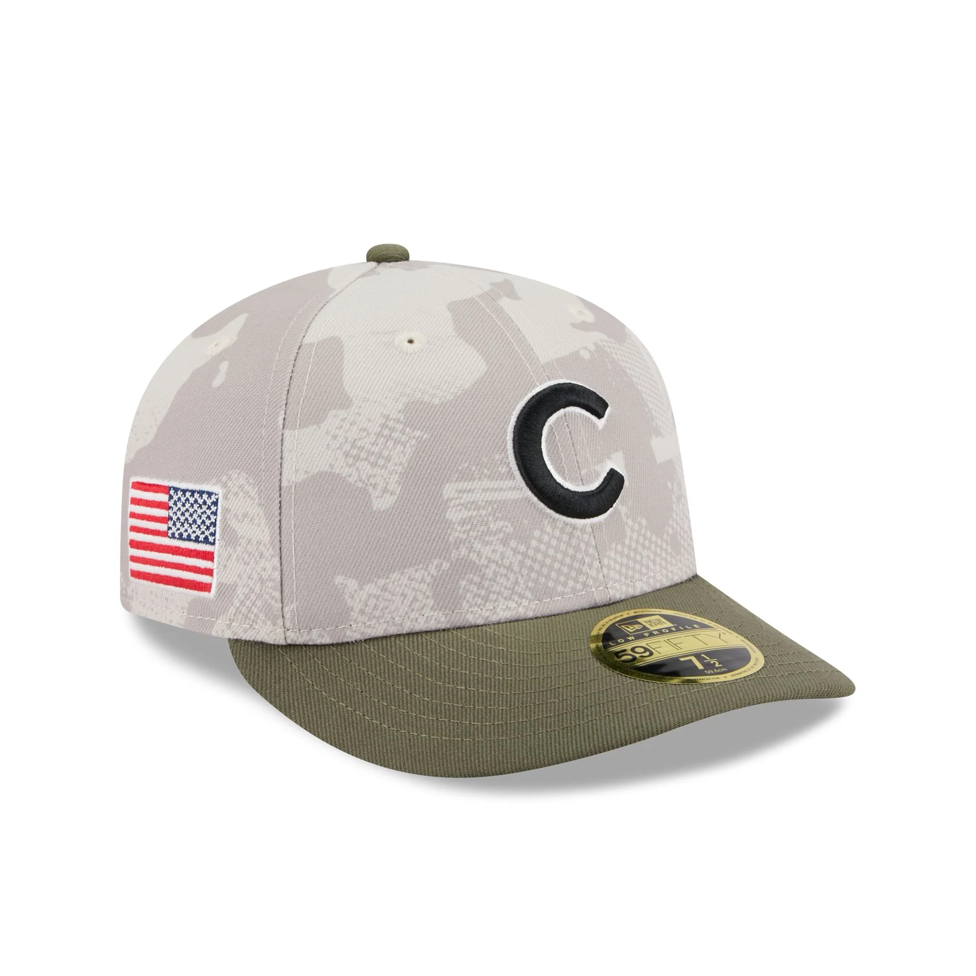 Chicago Cubs Armed Forces Day 2025 Low Profile 59FIFTY Fitted Hat