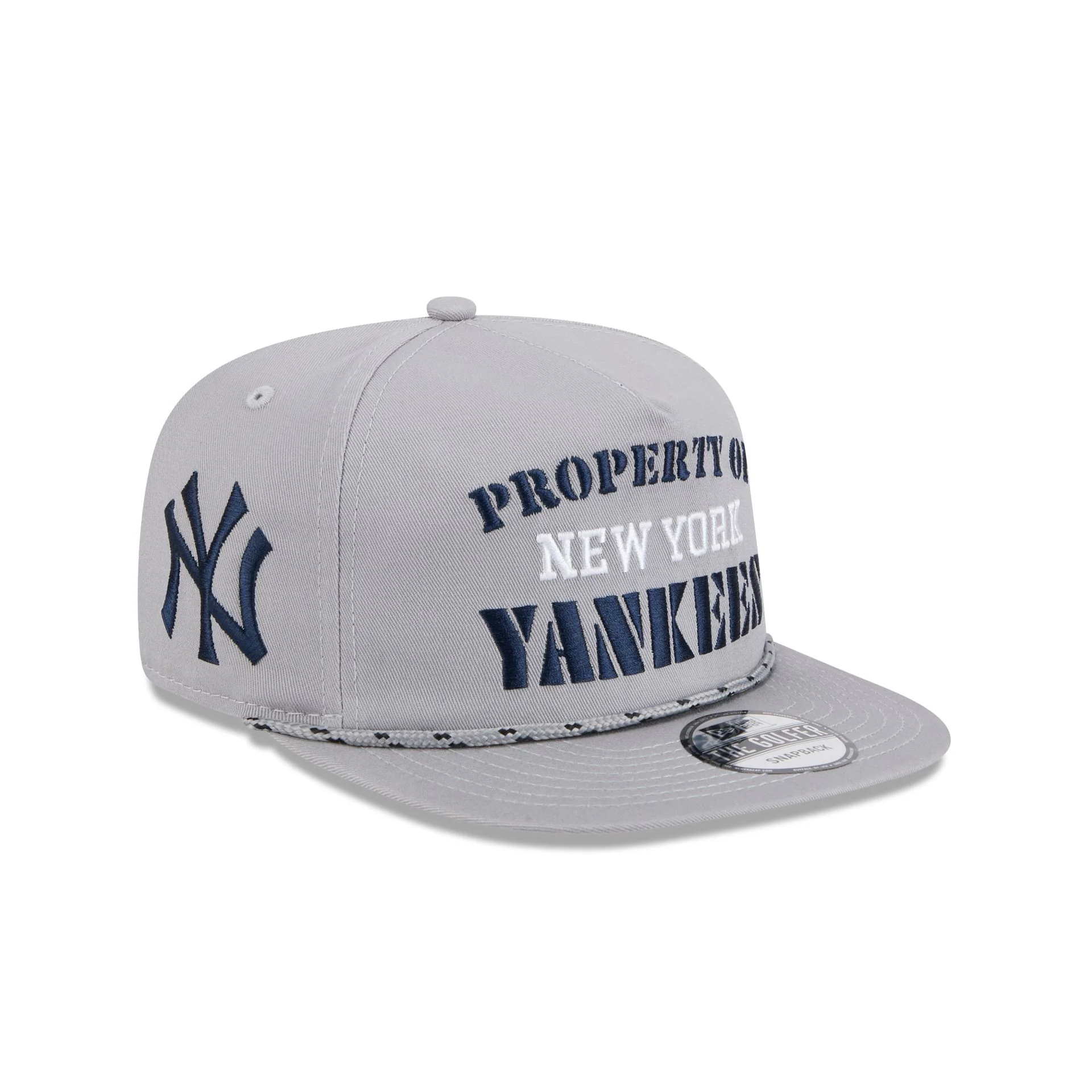 New York Yankees Vintage Gray Rope Golfer Hat
