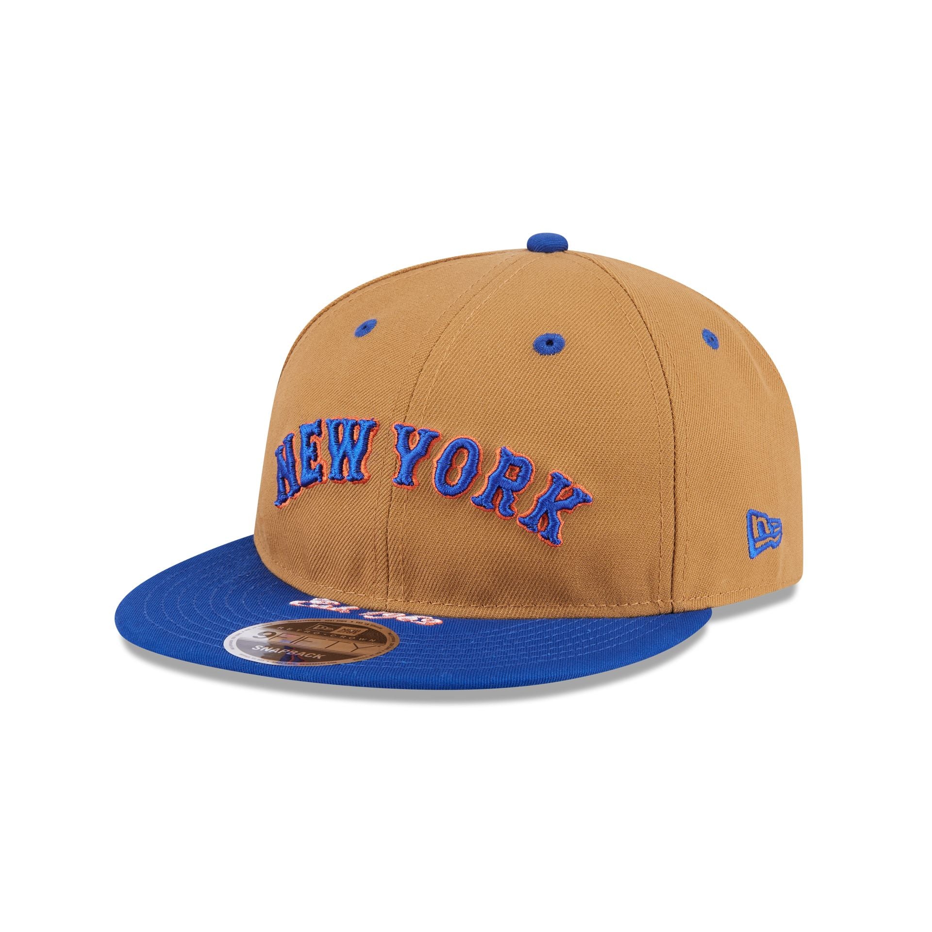 New York Mets Wheat Retro Crown 9FIFTY Snapback Hat