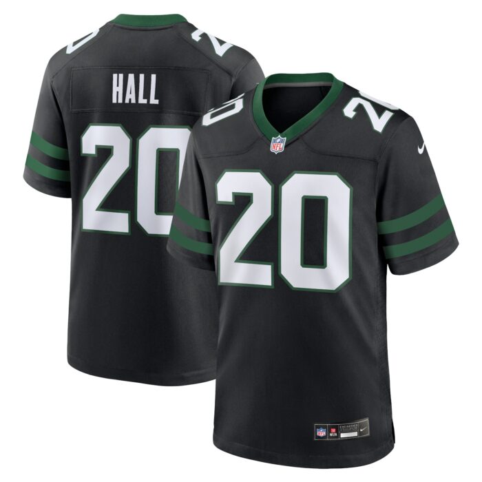 Men’s New York Jets Breece Hall Nike Legacy Black Alternate Game Jersey