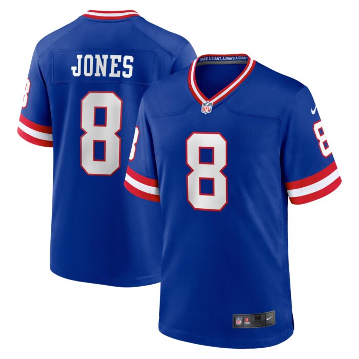 Men’s New York Giants Daniel Jones Nike Royal Classic Player Game Jersey