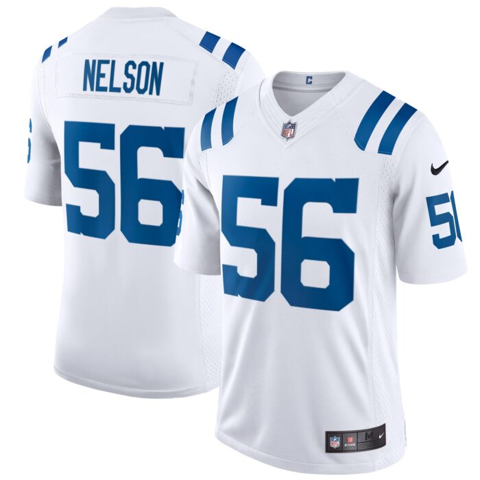 Men’s Indianapolis Colts Quenton Nelson Nike White Vapor Limited Jersey