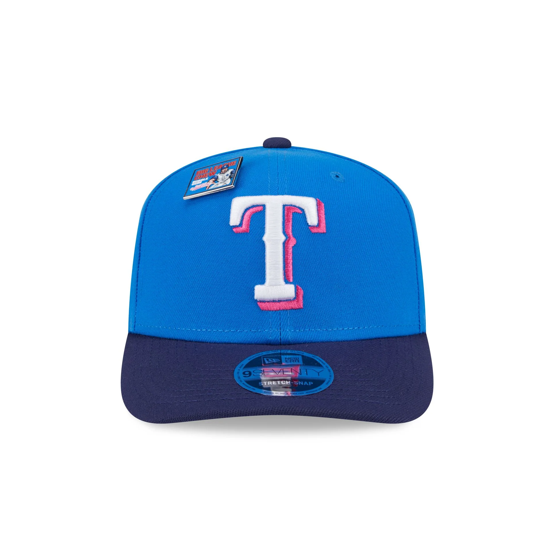Big League Chew X Texas Rangers Curveball Cotton Candy 9SEVENTY Stretch-Snap Hat