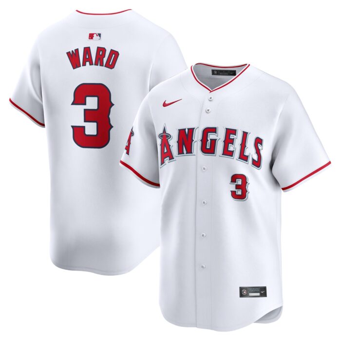 Men’s Los Angeles Angels Taylor Ward Nike White Home Limited Player Jersey